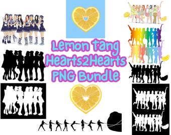 Lot de fichiers PNG Hearts2Hearts, saveur citronnée