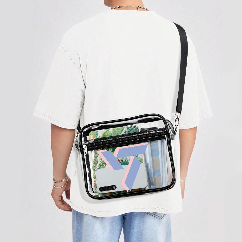 SEVENTEEN Clear Bag Rose Quartz and Serenity Stadium Bag