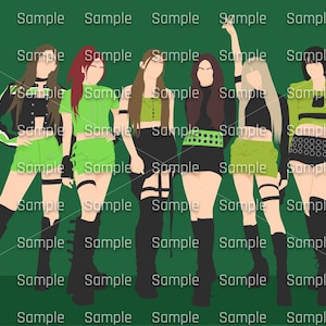 STAYC Digital File Stayc Bebe Pictures Stayc PNG Stayc SVG Stayc Kpop Girl Group