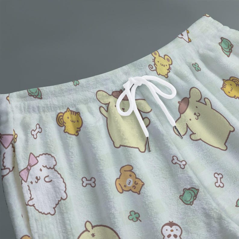 Pompompurin Fluffy Pajama Shorts image 3
