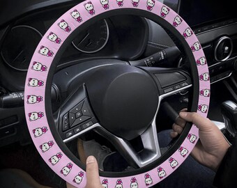 Housse de volant de voiture Hello Kitty