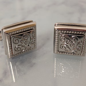 Silver Beaux Arts Square Cufflinks