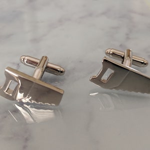 Silver Handsaw Cufflinks