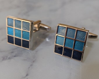 Blue Square Cufflinks