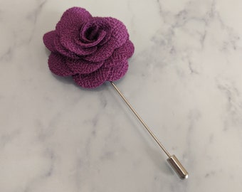 Purple Flower Lapel Pin