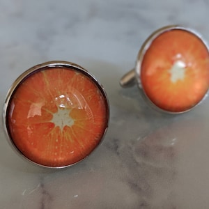 Orange Slice Cufflinks