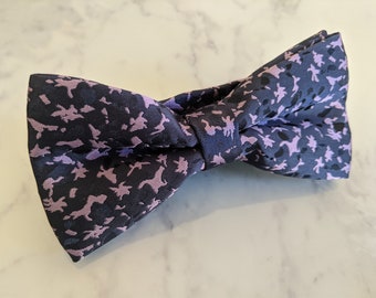 Two Toned Purple Bow Tie