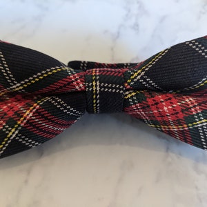 Blue & Red Tartan Bow Tie