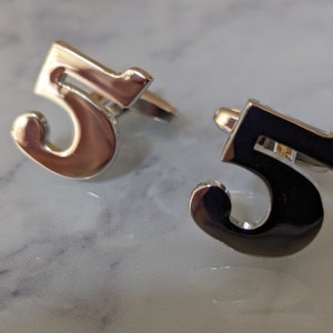 Number 5 Cufflinks
