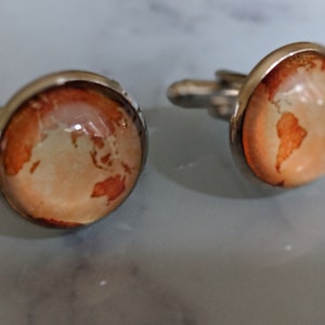 Wereldkaart Cufflinks