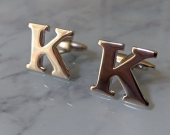 Letter K Initial Cufflinks