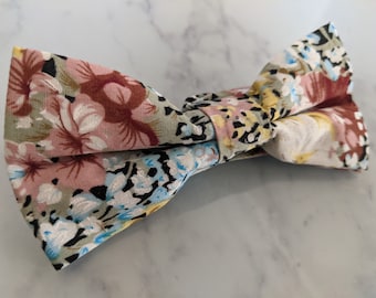 Multicoloured Floral Bow Tie