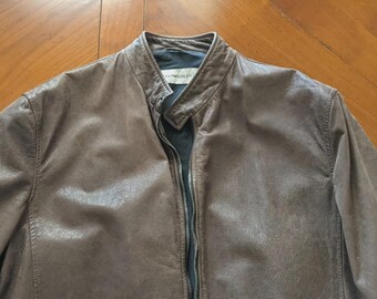 Giorgio Armani Classico Fit Vintage Leather Jacket - Etsy