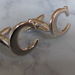 Letter C Initials Cufflinks
