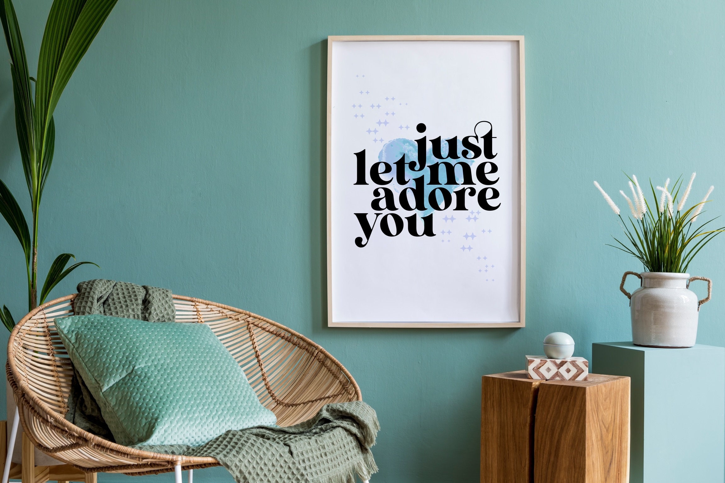 Harry Styles, Just Let Me Adore You, Lyrics Printable Poster ...