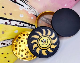 Grinder Sunny Side Soft Matte Bianco/Nero
