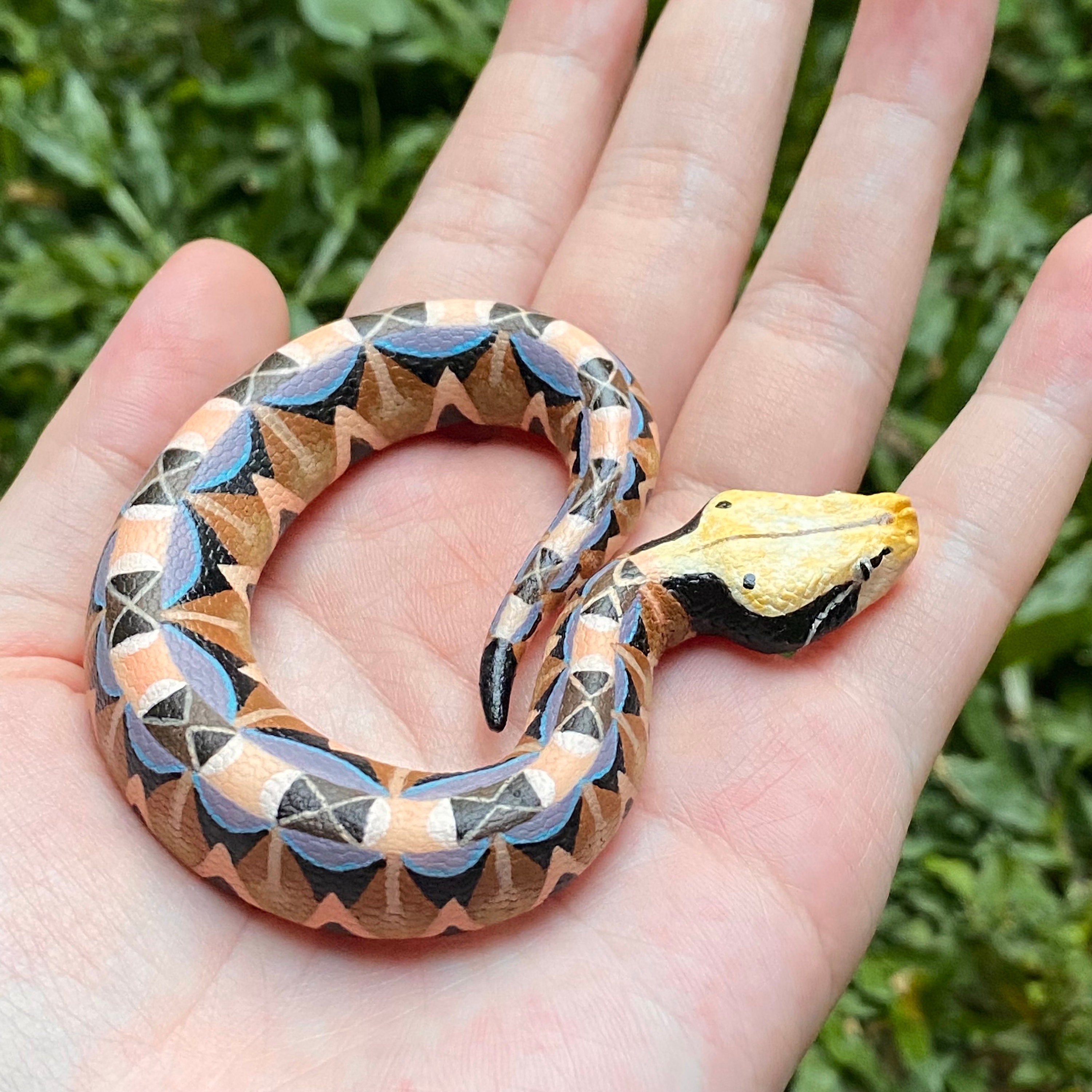Gaboon Viper Miniature // Figure // Sculpture // Snake // Gift // Replica  // Animal // Pet // Reptile // Resin - Etsy