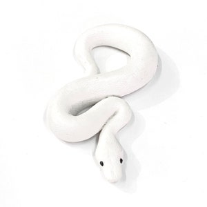 Lucy // Super Fire Ball Python Miniature // Figure // Sculpture // Snake Pendant // Keychain // Gift // Replica // Animal // Pet