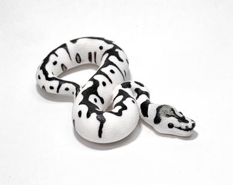 Desert Ghost Axanthic Clown Ball Python Miniature / Figurine / Sculpture / Snake Pendant / Replica / Gift / Animal / Pet