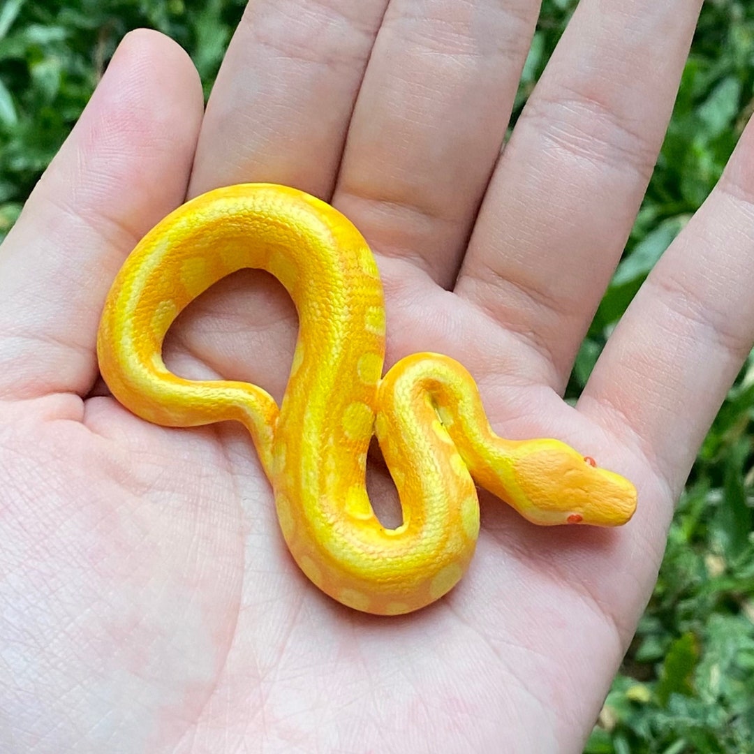 Lavender Enchi Ball Python Miniature // Figure // Ball Python Sculpture ...