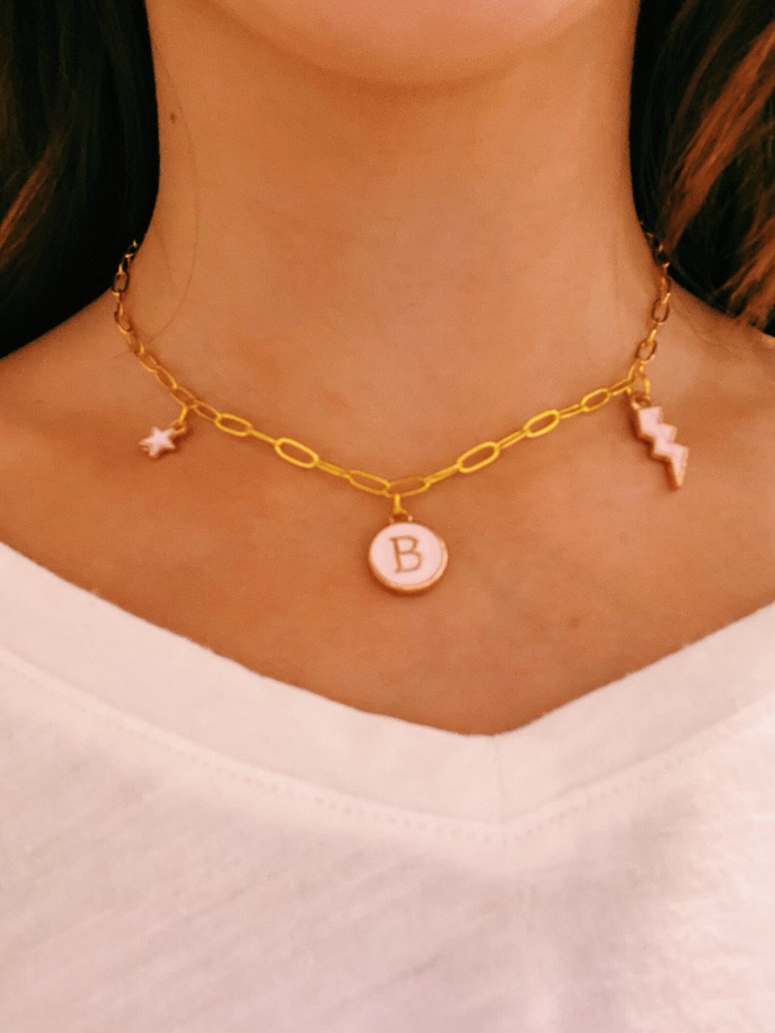 personalized paperclip necklace