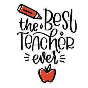 Apreciação do PROFESSOR, Melhor professor de todos os tempos svg, Cricut Files, Shaper, Clipart, CNC, Png, Dxf, Eps