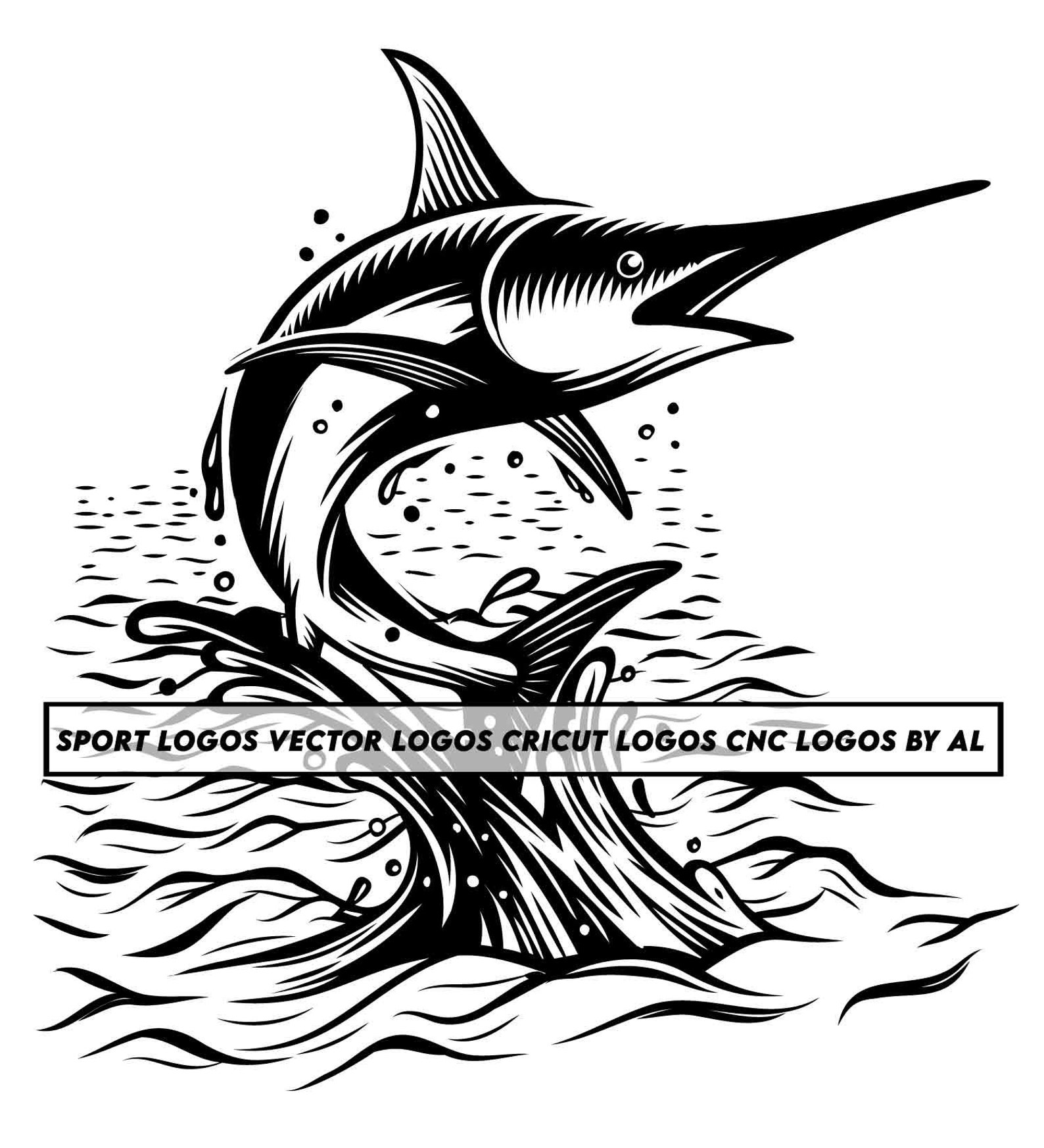 FISHING Swordfish Svg, Saltwater Fishing Svg, Sport Fishing Svg, Ocean
