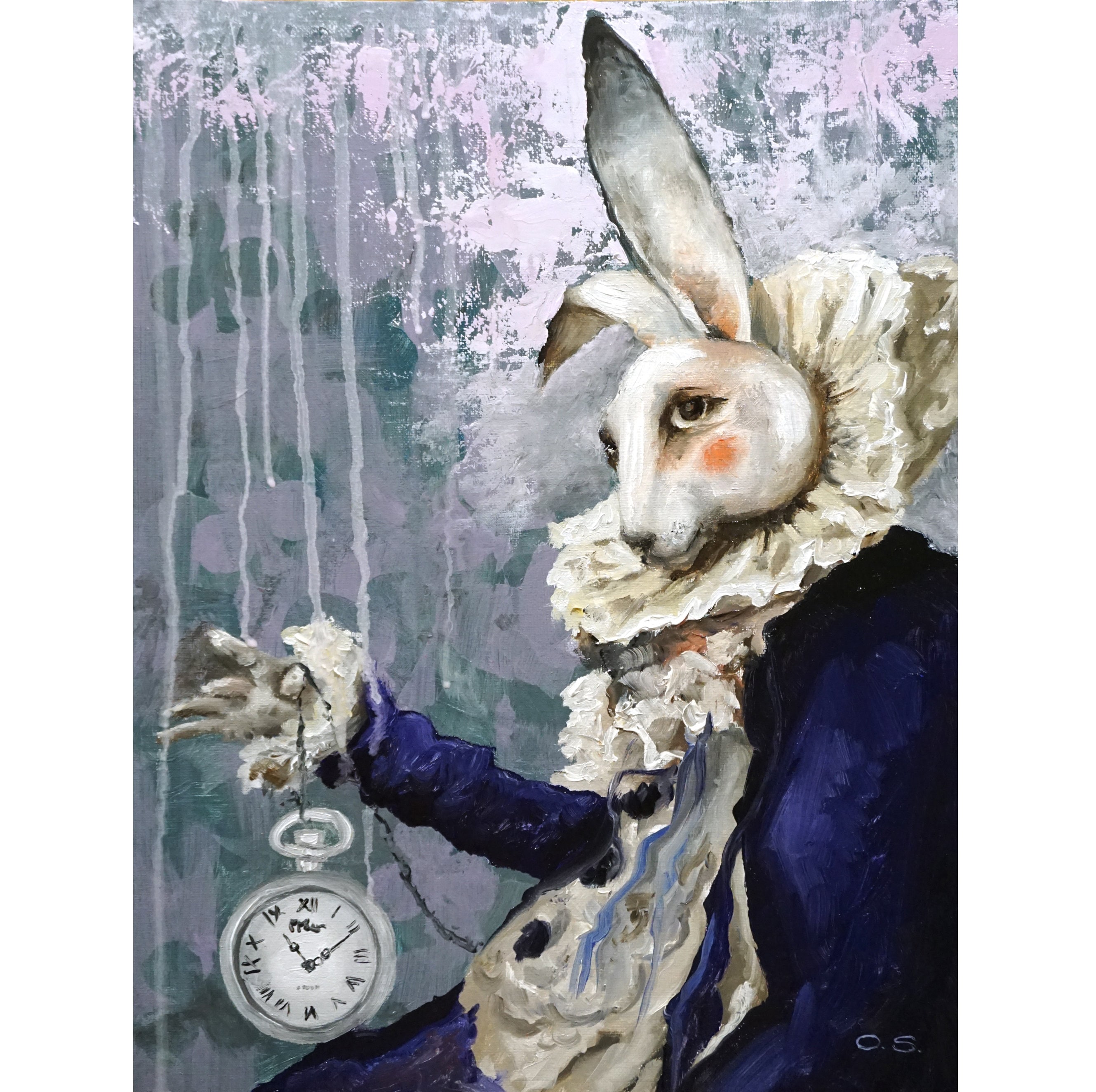 Weißer Hase Original Gemälde Alice im Wunderland Dekor Disney Etsy Weißer Hase Original Gemälde Alice im Wunderland Dekor Disney Etsy