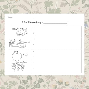 Animal Research - Informational Text - Writing - Reading - Project - Elementary - Homeschool