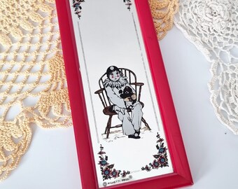 Miroir enfant PIERROT vintage - miroir rectangulaire imprimé