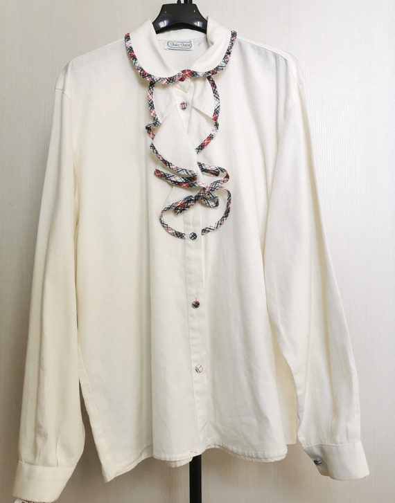 Ameri VINTAGE - HANA様 ameri vintage RUFFLE BOW TIE SHIRT