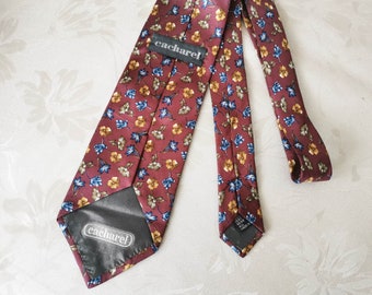 Vintage 80s CACHAREL tie, pure silk.