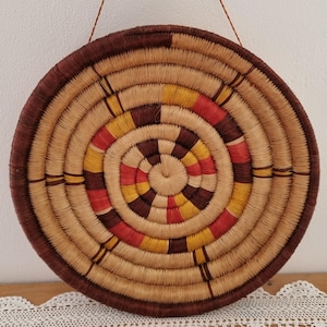 Multicolored vintage decorative basket
