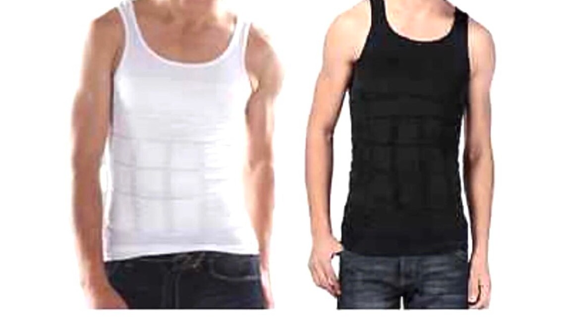 Mens Slimming Body Shaper Vest Abs Abdomen Slim Compression Etsy UK