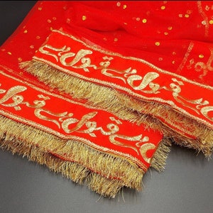 nikah red dupatta