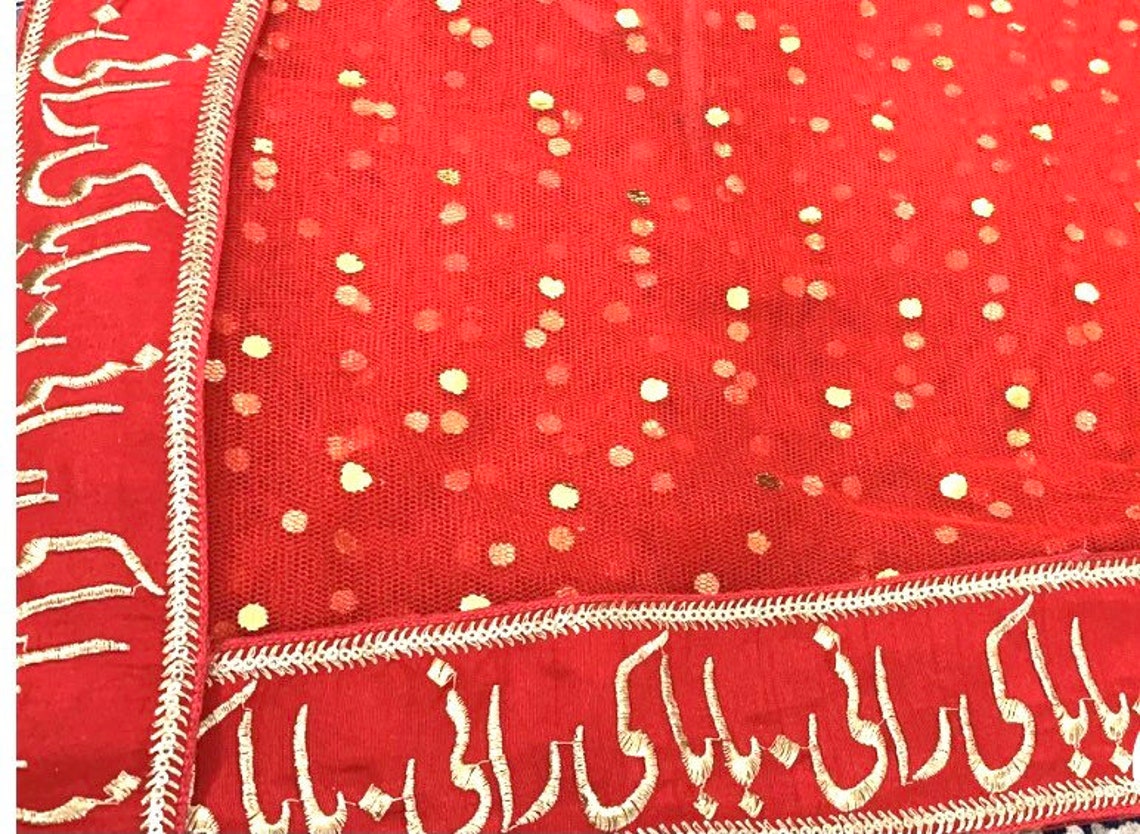 nikah red dupatta
