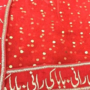 nikah red dupatta