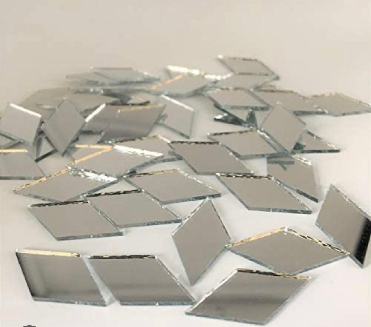 4 inch Glass Craft Square Mirror Bulk 100 Pieces Mirror Mosaic