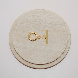 Gold Stainless Steel Toggle Clasp 17mm V2 for Jewelry Making