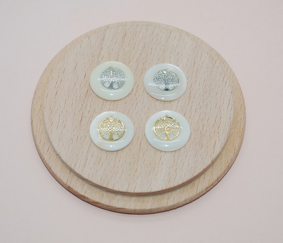 Breloques Arbre De Vie PLABBDPL - Lot De 20, 20x24mm, Métal Argenté - Pour Bijoux DIY (colliers, Bracelets)