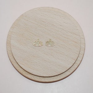Mini lotus leaf charm in gold stainless steel, mini lotus leaf pendant for jewelry creation SOLD INDIVIDUALLY