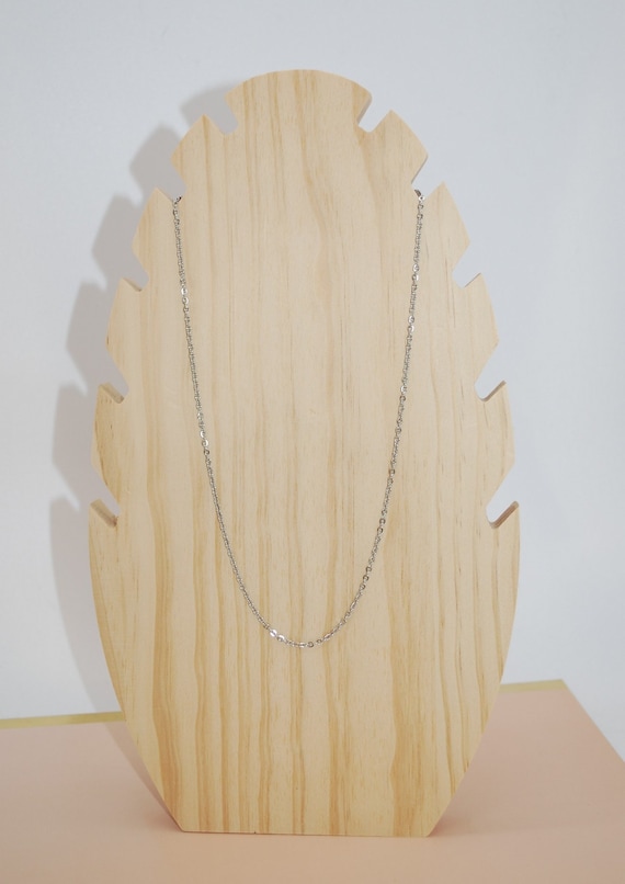 Collier en acier inoxydable argent 44.5cm, 45cm ou 60cm pour création de bijoux