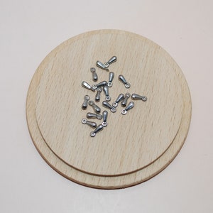 Set of 10 silver stainless steel drops 7mm for jewelry creation