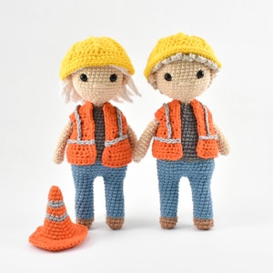Construction Worker - Crochet Pattern PDF - Digital Download
