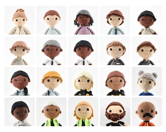 Hairstyles - Vol. 2 - Crochet Dolls - Crochet Pattern PDF - Digital Download