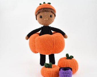 Halloween Pumpkin Costume - Crochet Pattern PDF - Digital Download