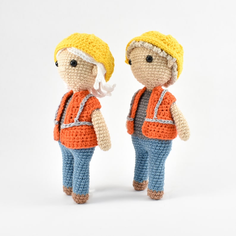 Construction Worker - Crochet Pattern PDF - Digital Download - Etsy
