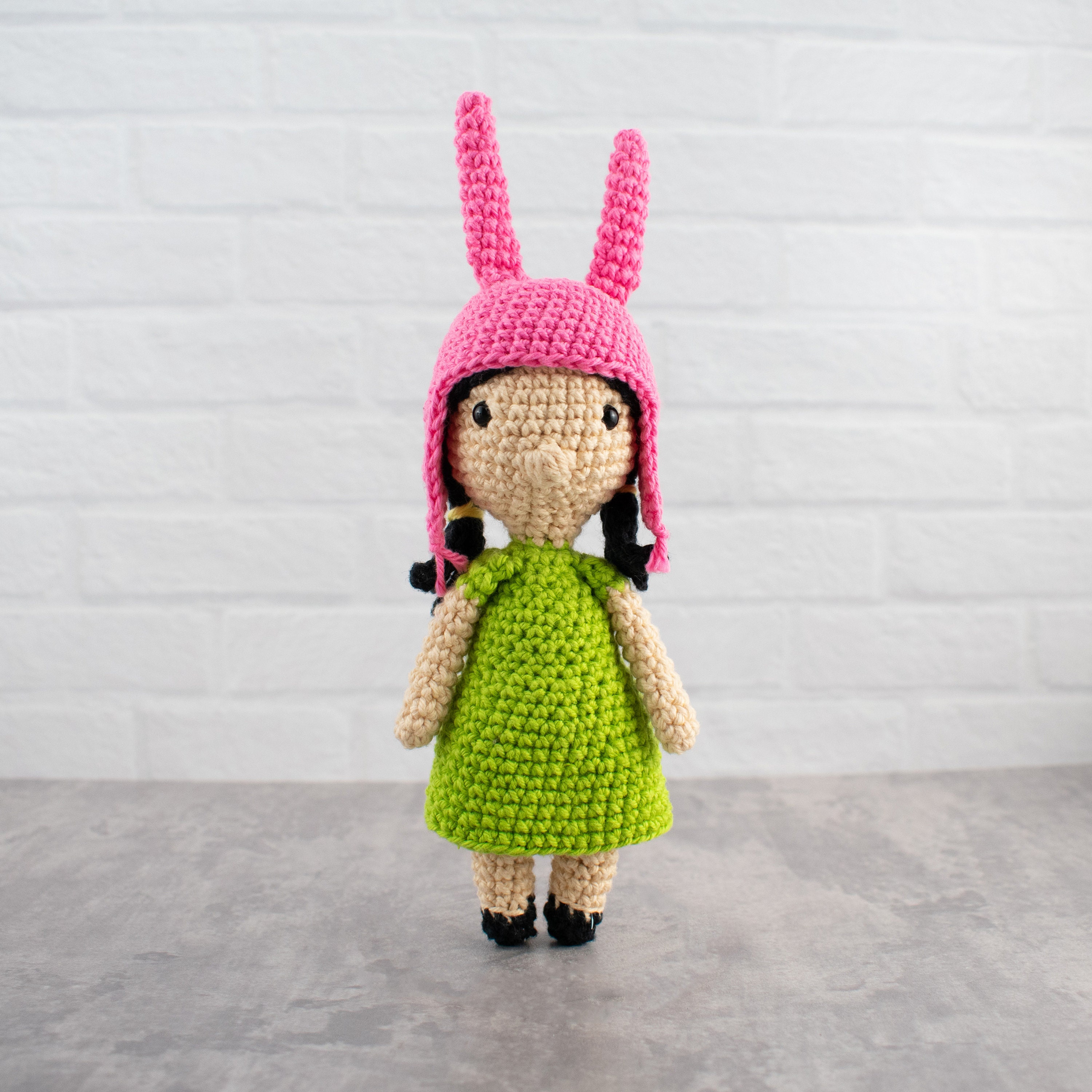 Bob's Burgers Inpired Costume Crochet Outfit Baby Louise 