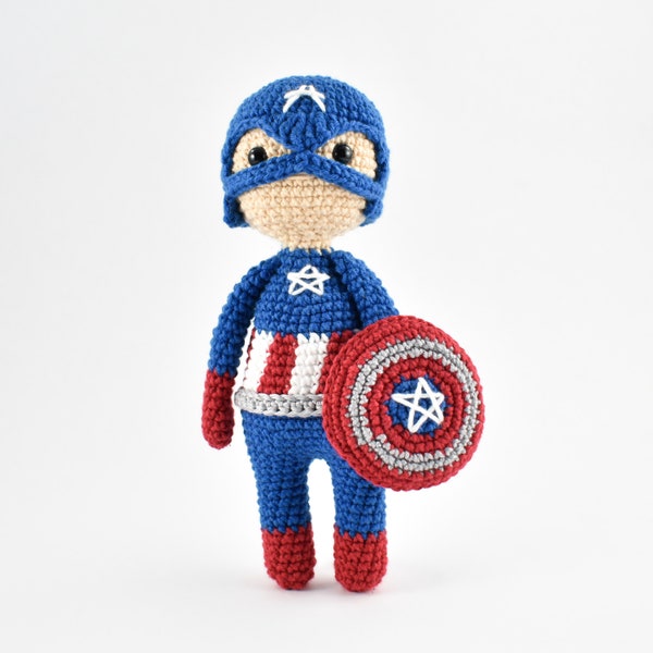 Captain America - Crochet Pattern PDF - Digital Download