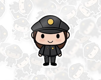 Police Officer Sticker - 4 Options - Vinyl